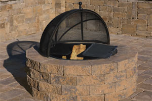 Pyzique Round Barbeque & Fire Pit Kit