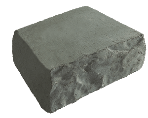 Ledgestone  Radius Wallstone<br>Size: 4 High x 8 Deep x 11 1/2  Long (Front Face) & 7 3/4 Long (Rear Face)